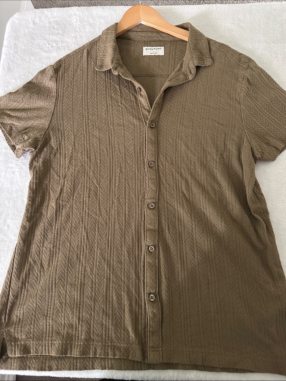 Rockport Short-Sleeve Button-Down Shirt